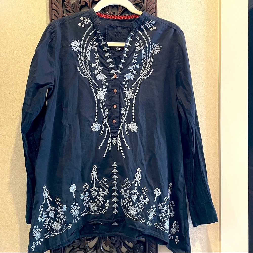 Johnny Was Embroidered Shirt